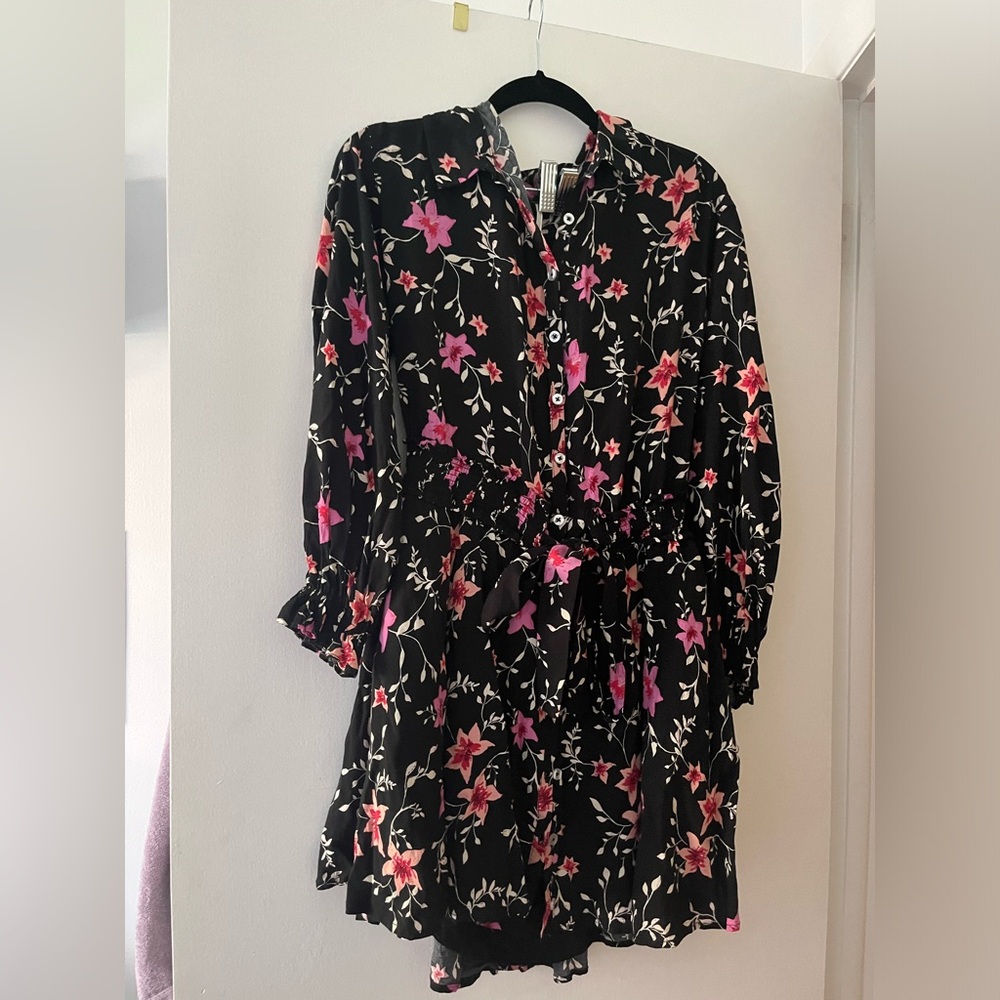 Free People floral mini dress